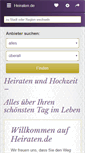 Mobile Screenshot of heiraten.de