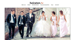 Desktop Screenshot of heiraten.tv