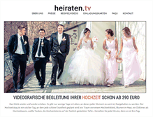 Tablet Screenshot of heiraten.tv